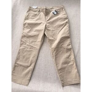 Eddie Bauer Crop Pants Women's 16 Legend Wash Release Hem Straight‎ Leg Casual